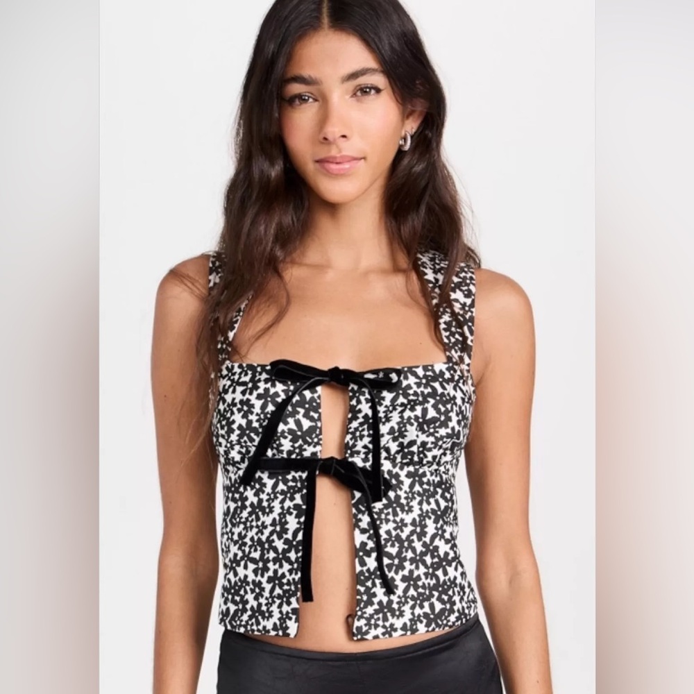 REFORMATION azalea tie front top NWT!